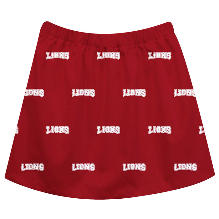 Loyola Marymount Lions Skirt Red All Over Logo - Vive La Fête - Online Apparel Store