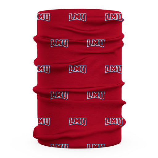 LMU Lions Vive La Fete All Over Logo Game Day  Collegiate Face Cover Soft 4-Way Stretch Two Ply Neck Gaiter - Vive La Fête - Online Apparel Store