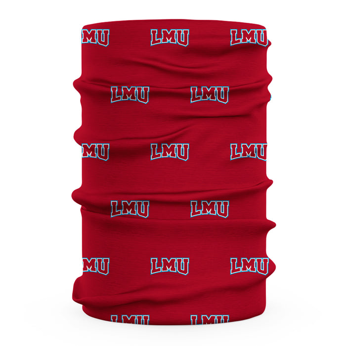 LMU Lions Vive La Fete All Over Logo Game Day  Collegiate Face Cover Soft 4-Way Stretch Two Ply Neck Gaiter - Vive La Fête - Online Apparel Store
