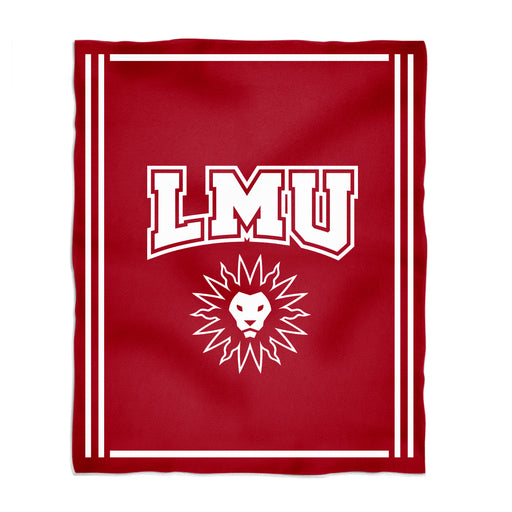 Loyola Marymount Lions Vive La Fete Kids Game Day Red Plush Soft Minky Blanket 36 x 48 Mascot