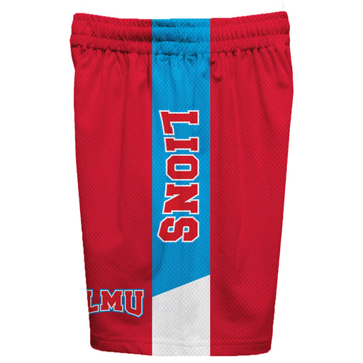 Loyola Marymount Lions Vive La Fete Game Day Red Stripes Boys Solid Blue Athletic Mesh Short - Vive La Fête - Online Apparel Store