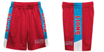 Loyola Marymount Lions Vive La Fete Game Day Red Stripes Boys Solid Blue Athletic Mesh Short - Vive La Fête - Online Apparel Store
