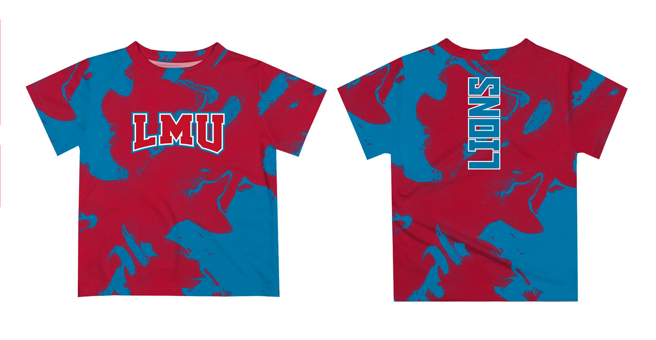 Loyola Marymount Lions Vive La Fete Marble Boys Game Day Red Short Sleeve Tee - Vive La Fête - Online Apparel Store