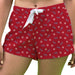 Loyola Marymount Lions Vive La Fete Game Day All Over Logo Women Red Lounge Shorts