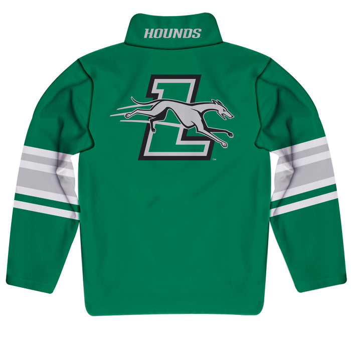 Loyola Maryland Greyhounds Vive La Fete Game Day Green Quarter Zip Pullover Stripes on Sleeves - Vive La Fête - Online Apparel Store