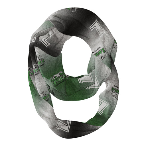 Loyola Maryland Greyhounds Vive La Fete All Over Logo Game Day Collegiate Women Ultra Soft Knit Infinity Scarf