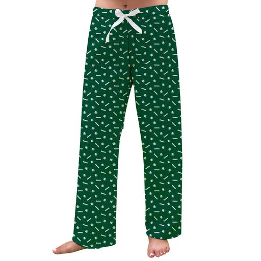 Loyola Maryland Greyhounds Vive La Fete Game Day All Over Logo Women Green Lounge Pants