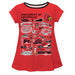 University of Louisville Cardinals Hand Sketched Vive La Fete Impressions Artwork Red Short Sleeve Top