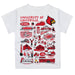 University of Louisville Cardinals Hand Sketched Vive La Fete Impressions Artwork Boys Black Short Sleeve Tee Shirt - Vive La Fête - Online Apparel Store