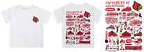 University of Louisville Cardinals Hand Sketched Vive La Fete Impressions Artwork Boys Black Short Sleeve Tee Shirt - Vive La Fête - Online Apparel Store