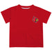 University of Louisville Cardinals Hand Sketched Vive La Fete Impressions Artwork Boys Red Short Sleeve Tee Shirt
