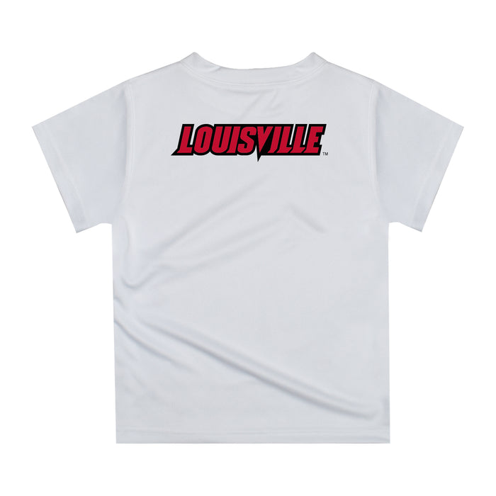University of Louisville Cardinals Dripping Basketball Red T-Shirt by Vive La Fete - Vive La Fête - Online Apparel Store