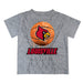 University of Louisville Cardinals Original Dripping Ball Gray T-Shirt by Vive La Fete