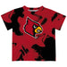 University of Louisville Cardinals Vive La Fete Marble Boys Game Day Red Short Sleeve Tee