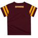 Loyola University Chicago Ramblers Vive La Fete Boys Game Day Maroon Short Sleeve Tee with Stripes on Sleeves - Vive La Fête - Online Apparel Store