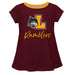 Loyola University Chicago Ramblers Vive La Fete Girls Game Day Short Sleeve Maroon Top with School Mascot and Name - Vive La Fête - Online Apparel Store