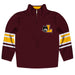 Loyola University Chicago Ramblers Vive La Fete Game Day Maroon Quarter Zip Pullover Stripes on Sleeves - Vive La Fête - Online Apparel Store