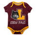 Loyola University Chicago Ramblers Vive La Fete Infant Game Day Maroon Short Sleeve Onesie New Fan Mascot and Logo Bodys - Vive La Fête - Online Apparel Store