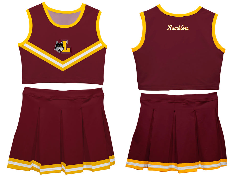 Loyola Ramblers LUC Vive La Fete Game Day Maroon Sleeveless Cheerleader Set - Vive La Fête - Online Apparel Store