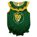 Southeastern Lions Swirls Green Sleeveless Ruffle Onesie Logo Bodysuit