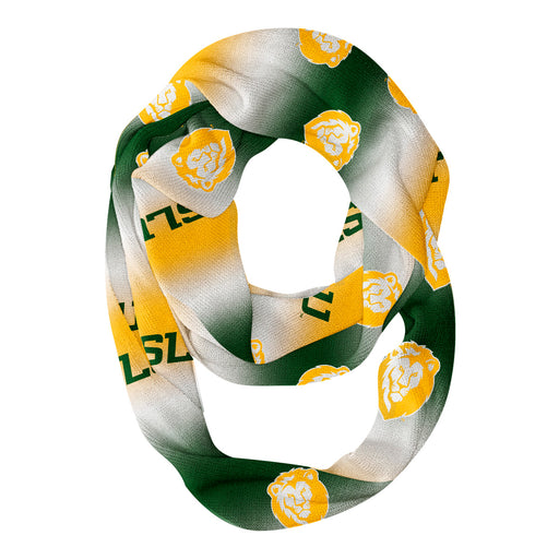 Southeastern Lions Vive La Fete All Over Logo Game Day Collegiate Women Ultra Soft Knit Infinity Scarf