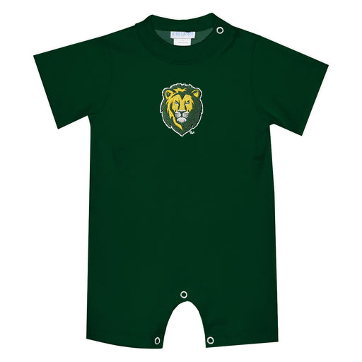 Southeastern Louisiana Lions Embroidered Hunter Green Knit Short Sleeve Boys Romper