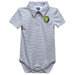 Southeastern Louisiana Lions Embroidered Gray Stripe Knit Boys Polo Bodysuit