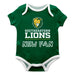 Southeastern Louisiana Lions Vive La Fete Infant Game Day Green Short Sleeve Onesie New Fan Logo and Mascot Bodysuit
