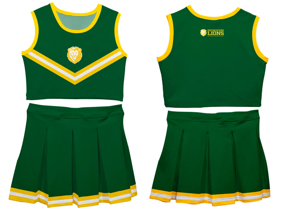 Southeastern Louisiana Lions Vive La Fete Game Day Green Sleeveless Cheerleader Set - Vive La Fête - Online Apparel Store