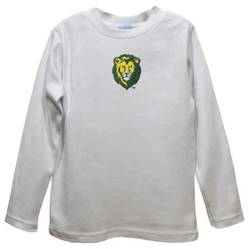 Southeastern Louisiana Lions Embroidered White Knit Long Sleeve Boys Tee Shirt