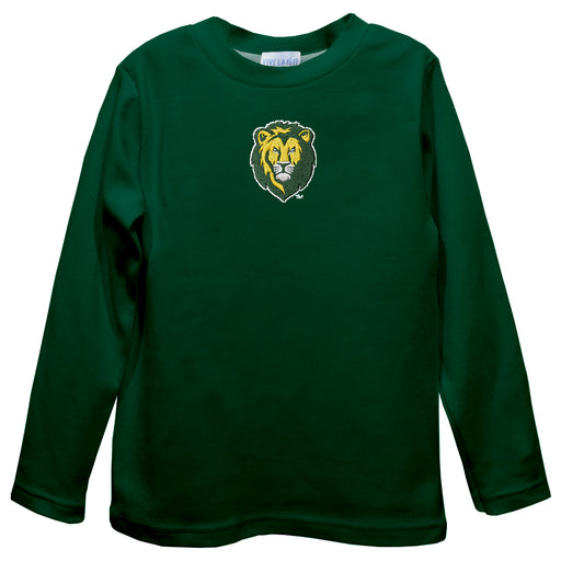 Southeastern Louisiana Lions Embroidered Hunter Green knit Long Sleeve Boys Tee Shirt