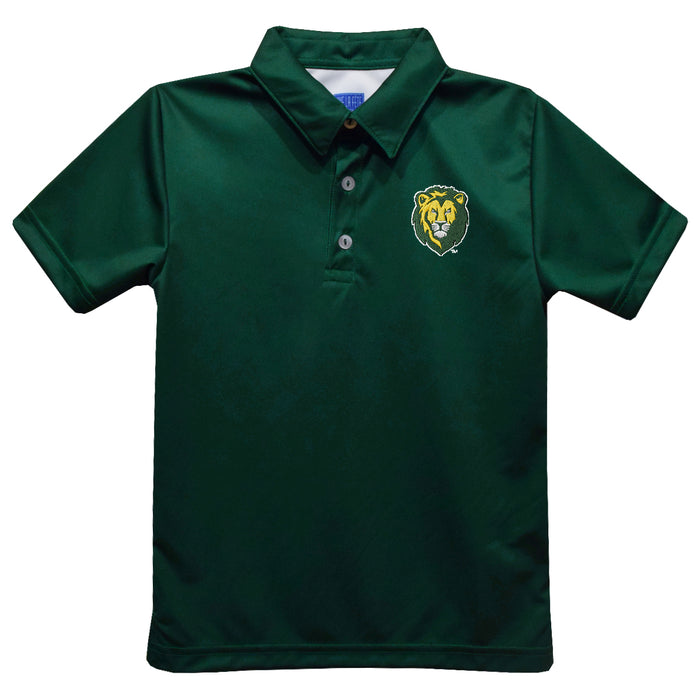 Southeastern Louisiana Lions Embroidered Hunter Green Short Sleeve Polo Box Shirt
