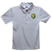 Southeastern Louisiana Lions Embroidered Gray Stripes Short Sleeve Polo Box Shirt