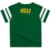 Southeastern Louisiana Lions Vive La Fete Boys Game Day Green Short Sleeve Tee with Stripes on Sleeves - Vive La Fête - Online Apparel Store