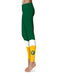 Southeastern Louisiana Lions Vive La Fete Game Day Collegiate Ankle Color Block Women Green Gold Yoga Leggings - Vive La Fête - Online Apparel Store
