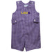 LSU Shreveport LSUS Pilots Embroidered Purple Gingham Boys Jon Jon