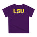 Louisiana State Tigers Original Dripping Football Helmet Purple T-Shirt by Vive La Fete - Vive La Fête - Online Apparel Store