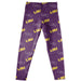 LSU Tigers All Over Logo Purple Leggings - Vive La Fête - Online Apparel Store