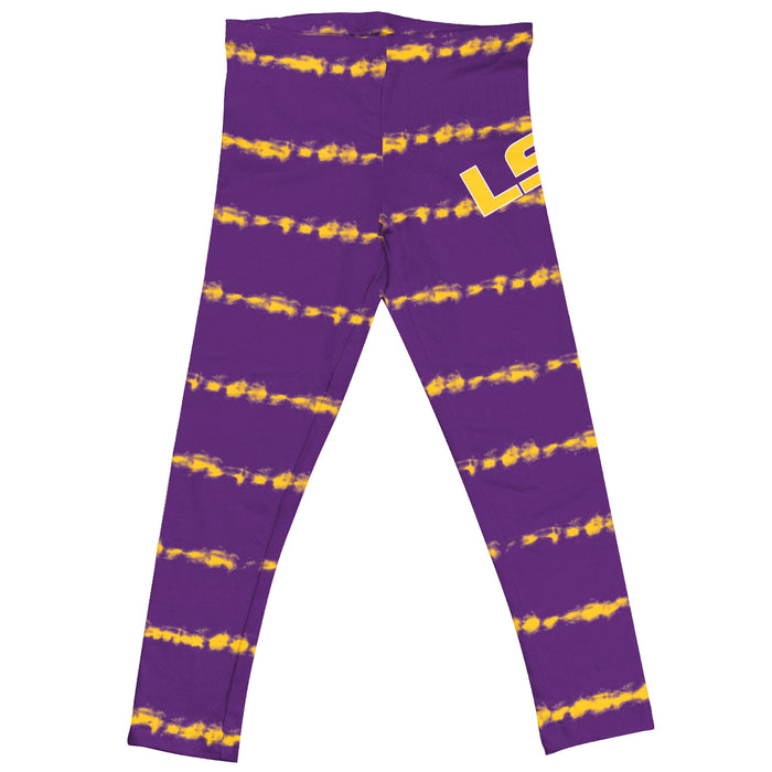 LSU Tie Dye Purple Leggings - Vive La Fête - Online Apparel Store