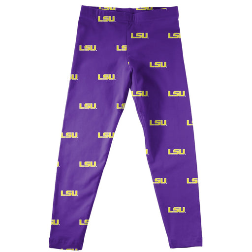 LSU Print Purple Leggings - Vive La Fête - Online Apparel Store