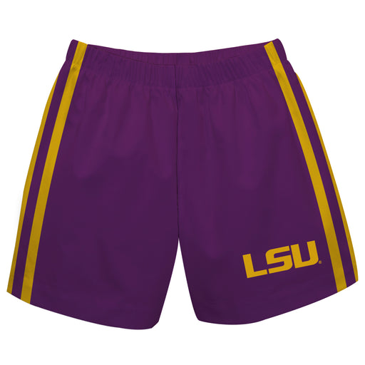 LSU Tigers Purple Short With Gold Side Stripes - Vive La Fête - Online Apparel Store