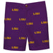 LSU Tigers All Over Purple Print Structured Short - Vive La Fête - Online Apparel Store