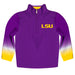 LSU Tigers Purple And Gold Degrade Long Sleeve Zip Pull Over - Vive La Fête - Online Apparel Store