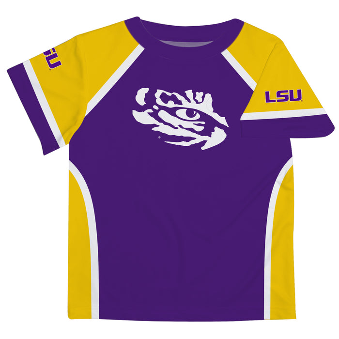 LSU Purple and Gold Boys Tee Shirt Short Sleeve - Vive La Fête - Online Apparel Store