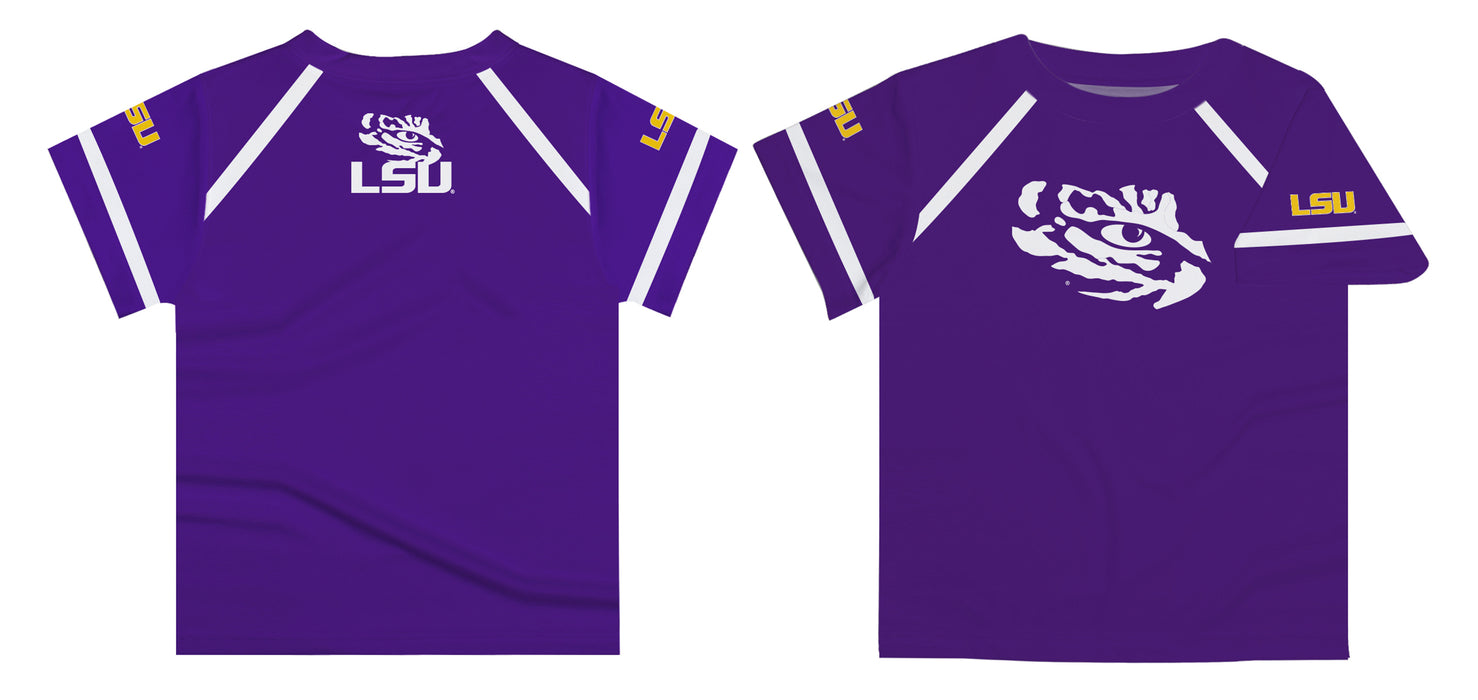 LSU Purple Boys Tee Shirt Short Sleeve - Vive La Fête - Online Apparel Store