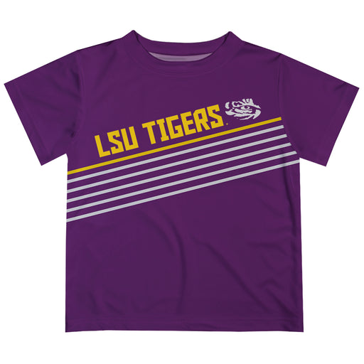 LSU Tigers Purple Short Sleeve Tee Shirt - Vive La Fête - Online Apparel Store