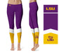 LSU Tigers Vive La Fete Game Day Collegiate Ankle Color Block Women Purple Gold Yoga Leggings - Vive La Fête - Online Apparel Store