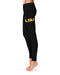 LSU Tigers Vive La Fete Game Day Collegiate Large Logo on Thigh Women Black Yoga Leggings 2.5 Waist Tights