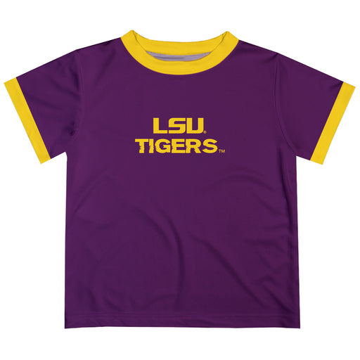 LSU Tigers Purple And Gold Short Sleeve Tee Shirt - Vive La Fête - Online Apparel Store