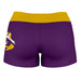 LSU Tigers Vive La Fete Game Day Logo on Thigh and Waistband Purple & Gold Women Yoga Booty Workout Shorts 3.75 Inseam - Vive La Fête - Online Apparel Store